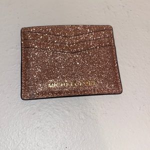 Michael Kors rose gold card case